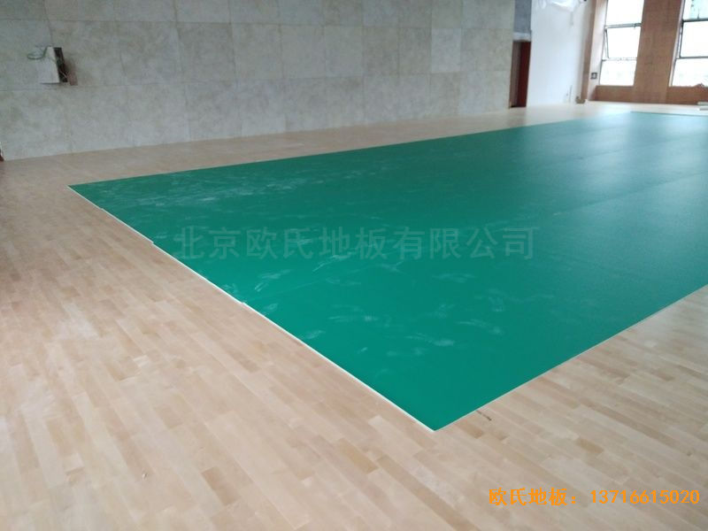 遵義仁懷市茅臺文體中心體育木地板施工案例