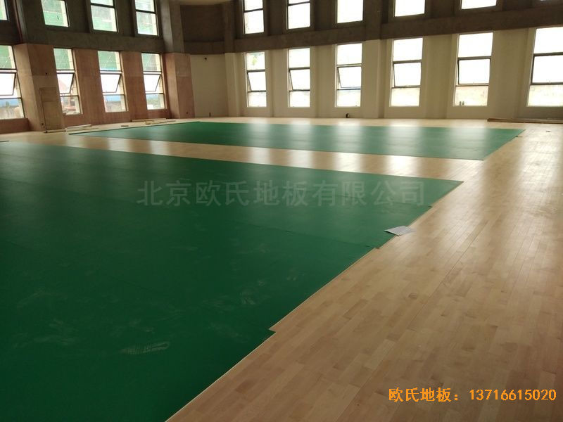 遵義仁懷市茅臺文體中心體育木地板施工案例