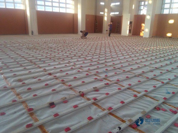 單龍骨運動場地木地板環(huán)保