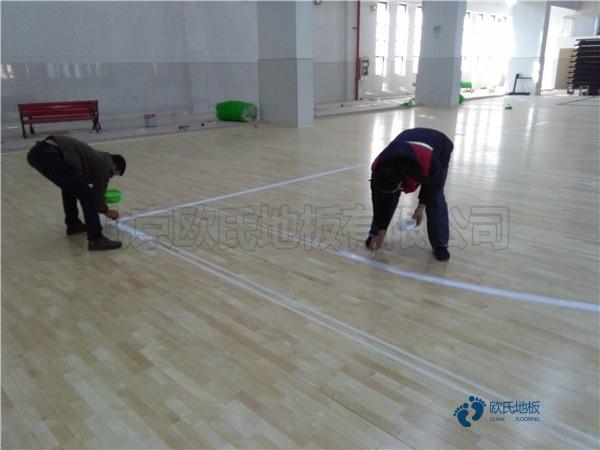 學校籃球場館地板防火