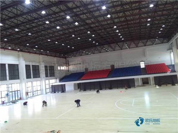 學校籃球場館地板防火