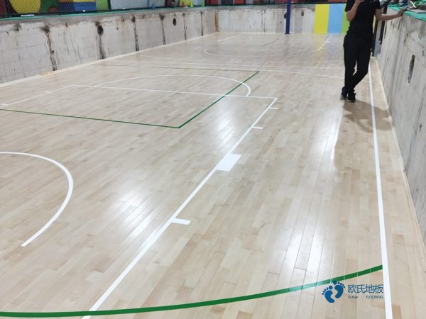 雙龍骨籃球場木地板環保嗎
