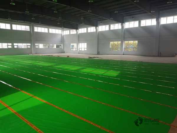 學校籃球運動地板施工流程