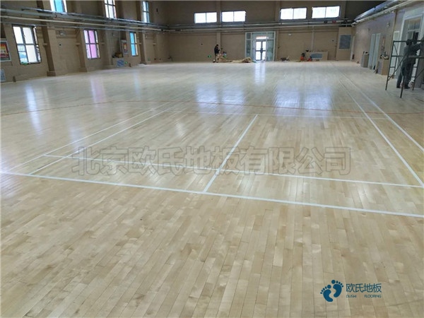 行業體育籃球木地板價格多少錢