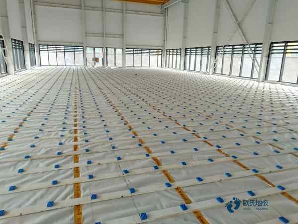 體育運動木地板施工1