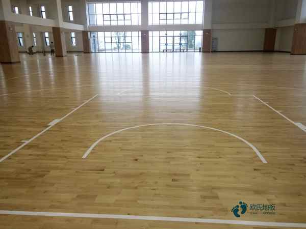 學校籃球館木地板木紋2